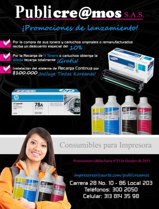 Consumibles para Impresora Publicreamos