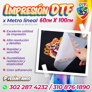 Impresión en DTF